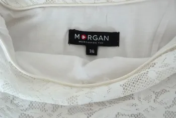 Morgan_Top chemisier dentelle blanc