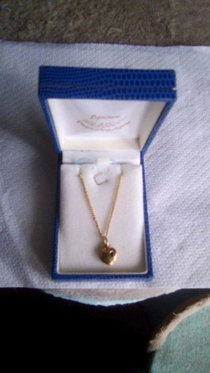 Collier + pendentif coeur "Bijouterie Klassic" neuf