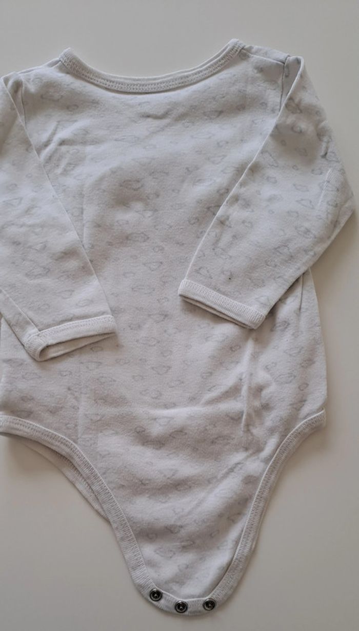 Lot de 3 bodies manches longues Vertbaudet 12 mois - photo numéro 4