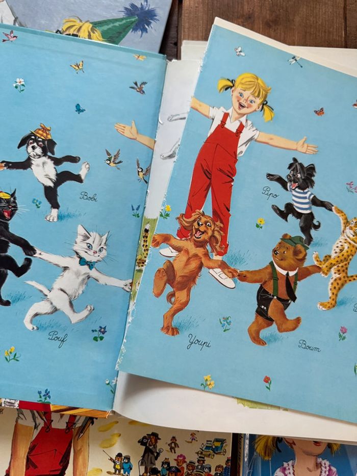 État satisfaisant moyen lot de 11 livres albums Caroline vintage Pierre Probst - photo numéro 7