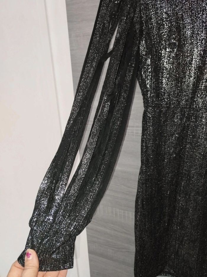 Robe soirée grise taille 36 - photo numéro 2