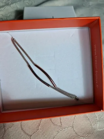 Bracelet double femme en acier neuf Trésor