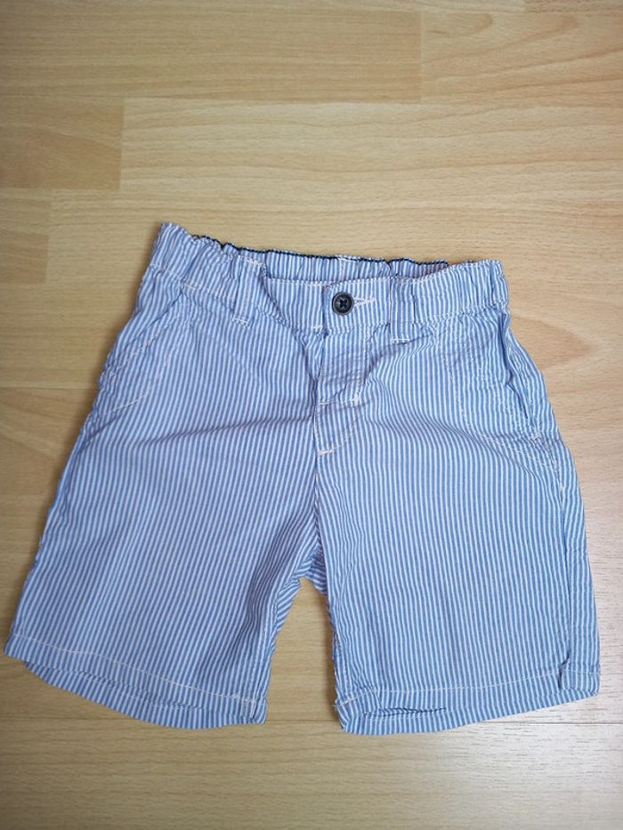 Short à rayures élégant idéal cérémonie H&M excellent état 12/18 mois