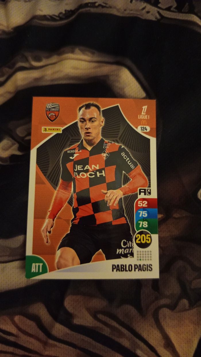 Carte Panini Adrenalyn XL Pablo Pagis 2025-26 Ligue 1