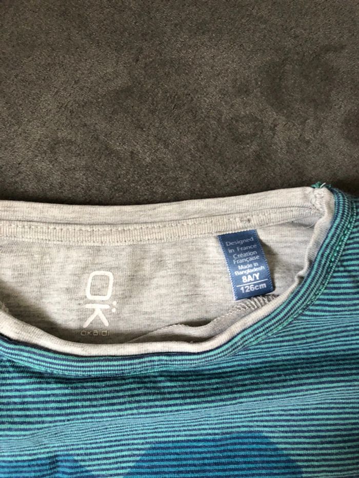 Tee shirt bleu - photo numéro 3