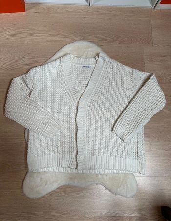 Cardigan en Maille blanc Zara