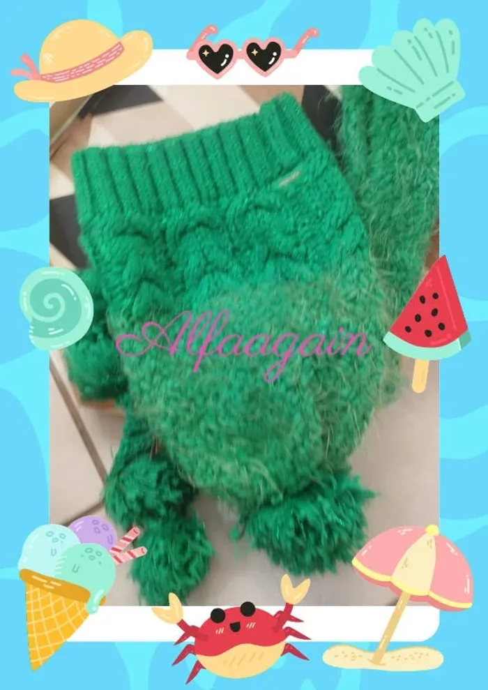 Ensemble bonnet écharpe catimini vert - photo numéro 2