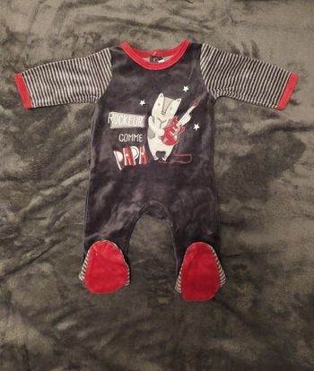 Pyjama velours bébé garçon