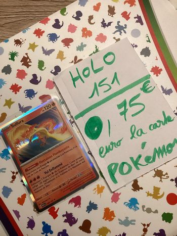 carte Pokémon sulfura holographique 146/165 EV3.5 collection 151 FR neuf sortie de booster