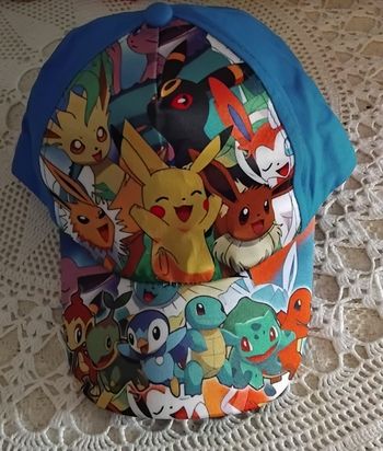 Casquette pokemon avec personnages - Taille unique