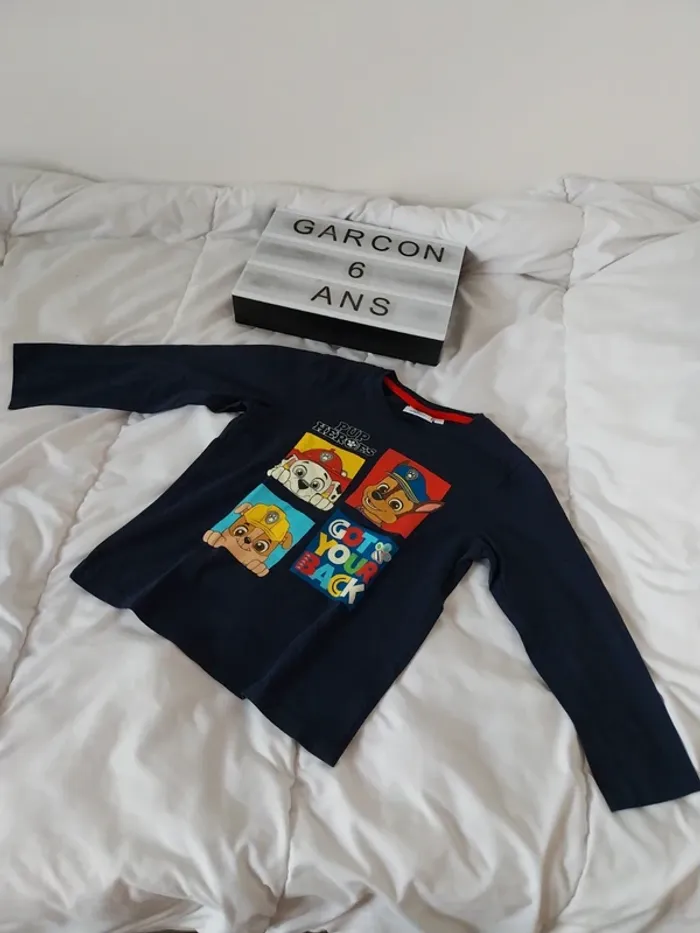 Haut de pyjama Pat patrouille garçon 6 ans