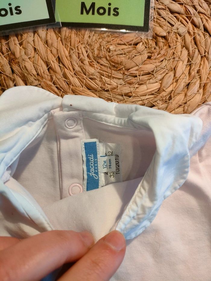 T-shirt manche courte Jacadi 12 mois - photo numéro 3