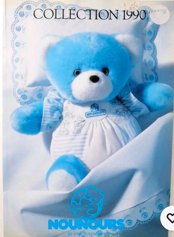 Peluche doudou vintage ours nounours yeux bleu 1990
Mesure 25cm - photo numéro 7