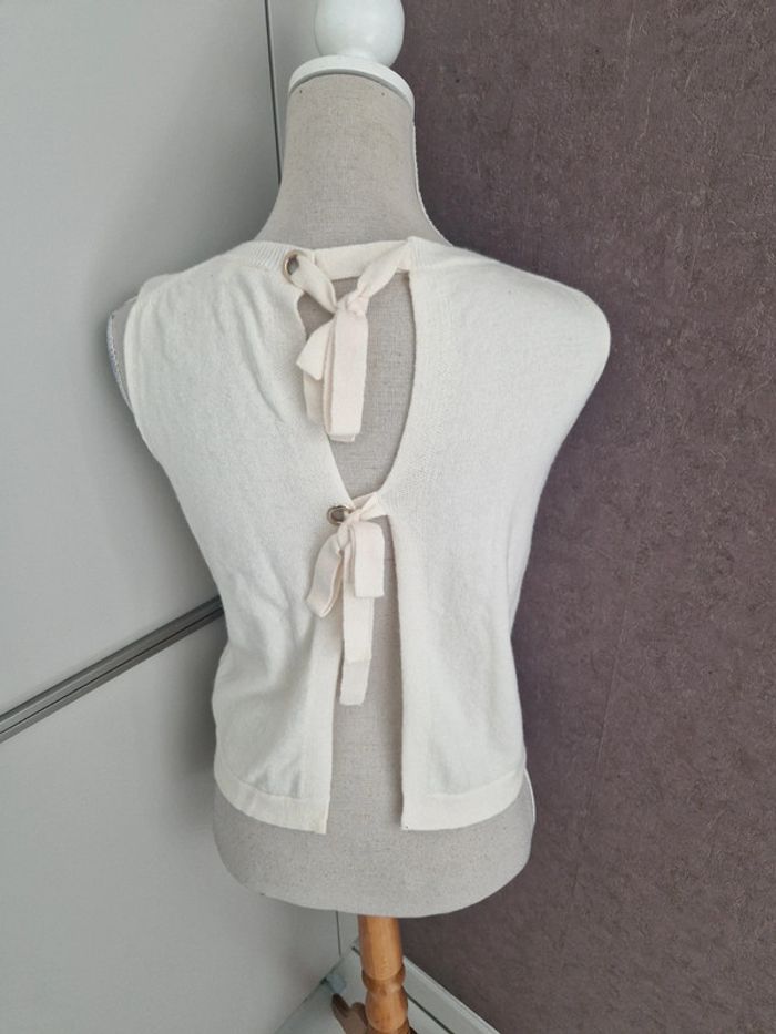 Pull sans manches Maje taille 1 neuf, juste lavé - photo numéro 2