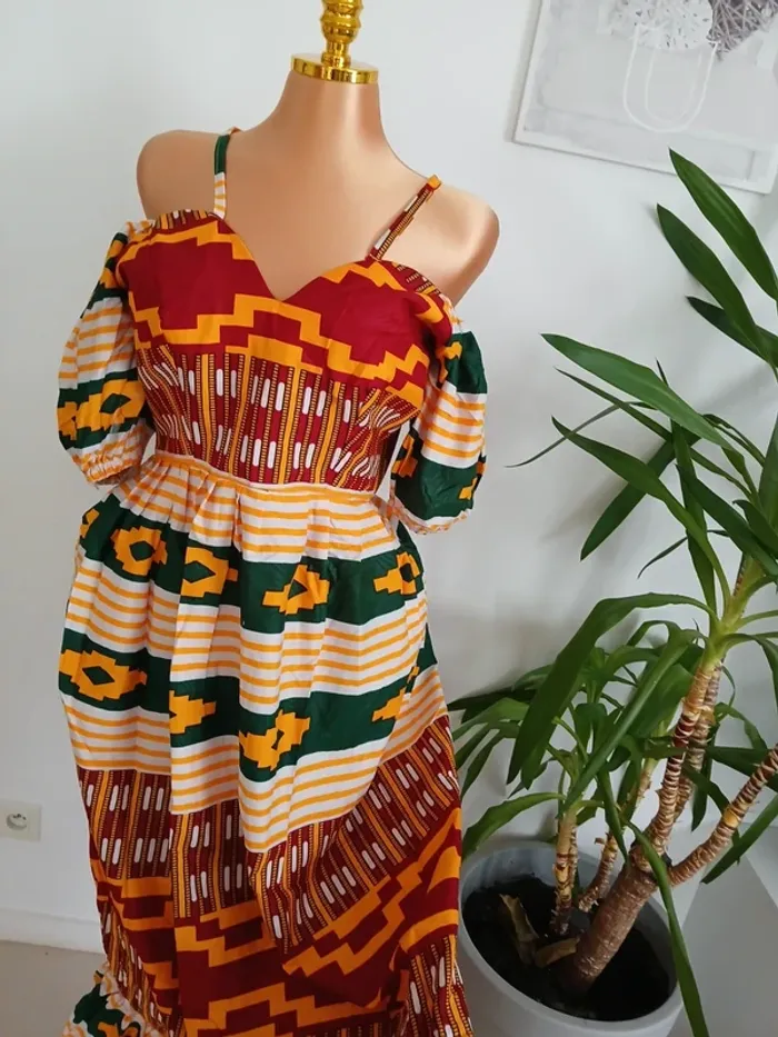 Longue robe d'été à motifs Taille M🌿💝 - photo numéro 5