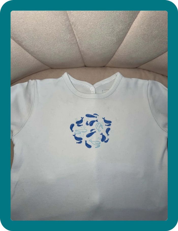 Pyjama thème baleines 9 mois - Carrément Beau - photo numéro 3