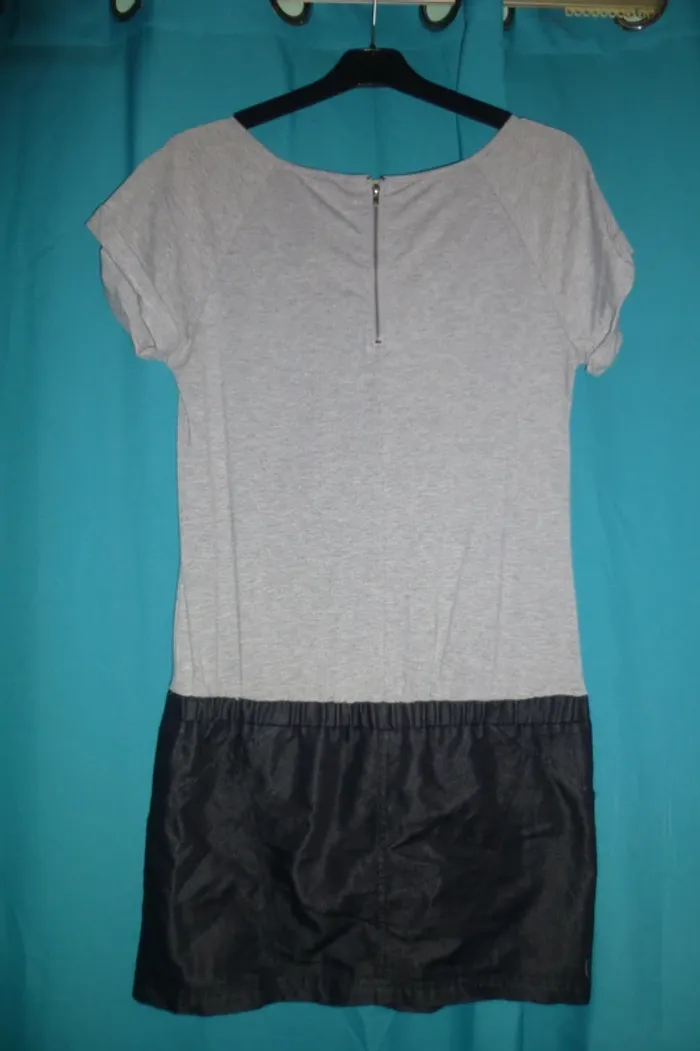 robe bi-matière jean et coton taille 40 Mystic - photo numéro 3