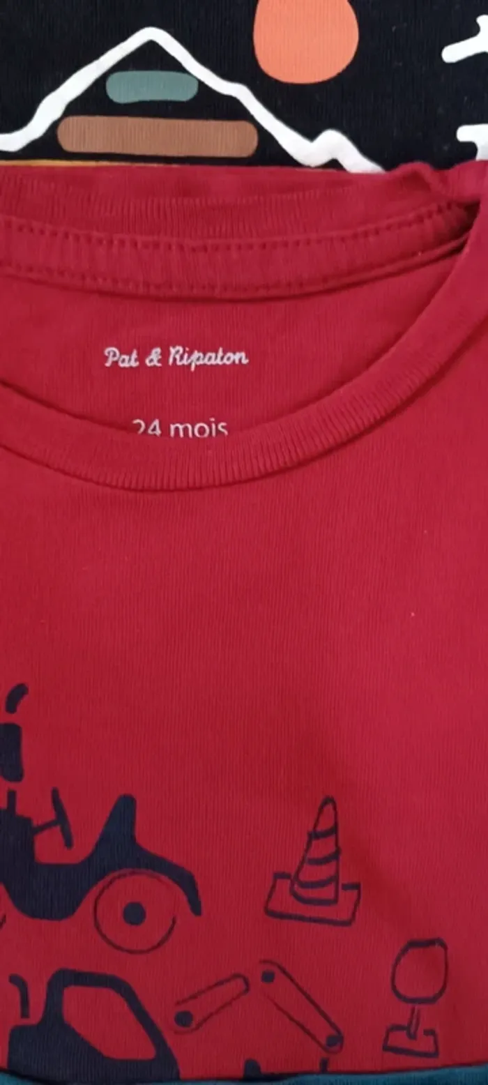 Lot 7 t-shirts ML 23/24 mois - photo numéro 5