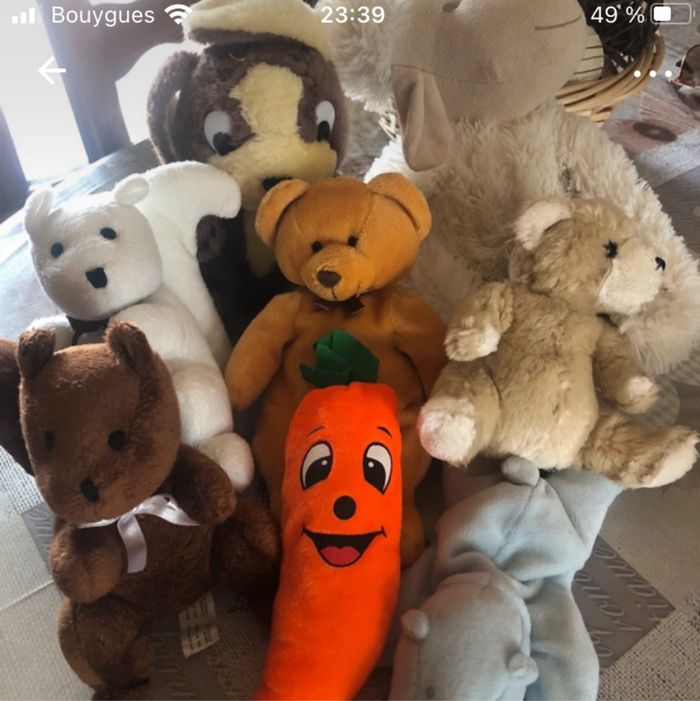 Lot peluche