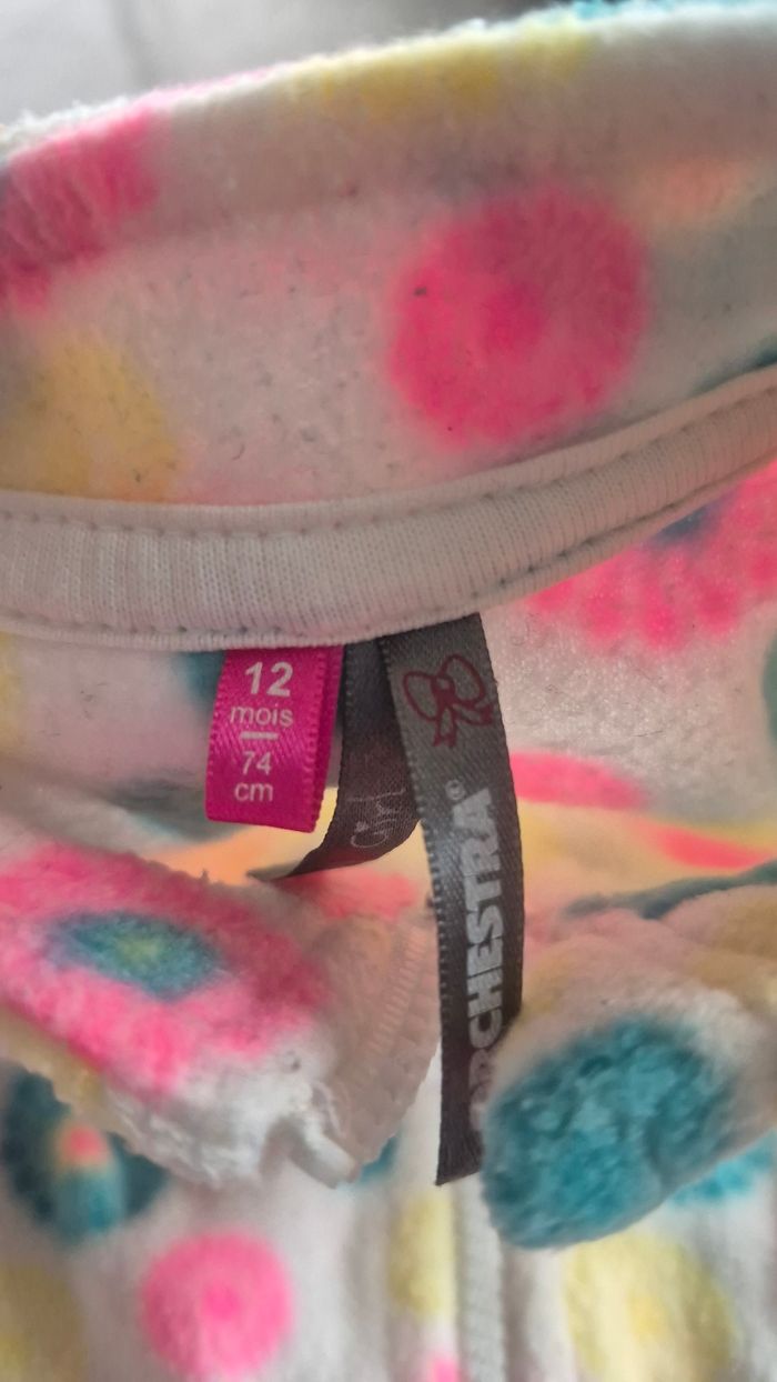 Veste polaire 12 mois petite fille - photo numéro 3