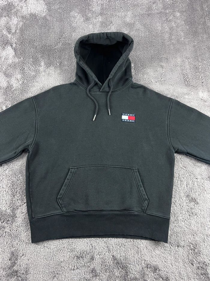 Sweat à Capuche Tommy Hilfiger Jeans 100% coton Noir Taille M - photo numéro 6