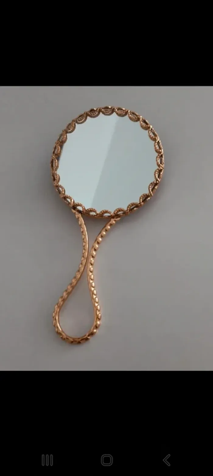 Miroir de poche porcelaine - photo numéro 3