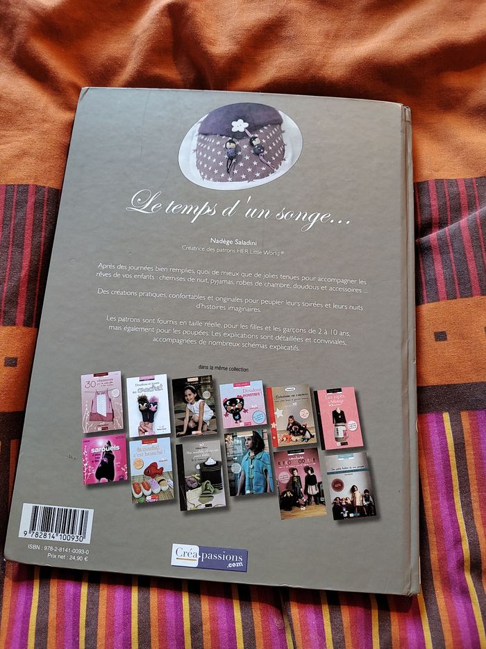 Livre “Créations à coudre pour la nuit” – Nadège Saladini – Avec patrons taille réelle - photo numéro 2