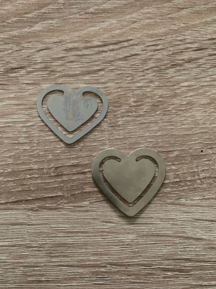 2 marque pages coeurs - photo numéro 2