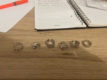 Lot de 6 bagues en argent 