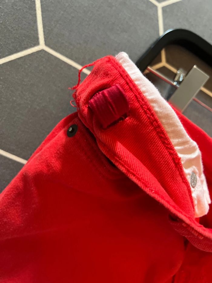 Short bermuda 511 slim en jean rouge 10 ans - Levi's - photo numéro 6