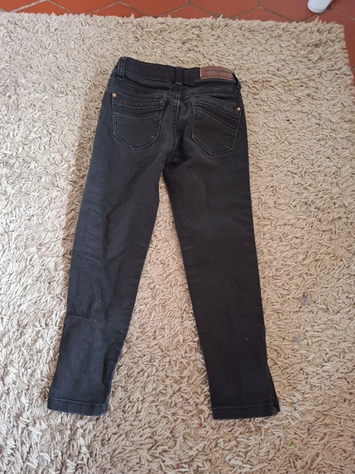 Magnifique jean fille noir 6 ans mini mignon denim paris avec fermeture en bas - photo numéro 4