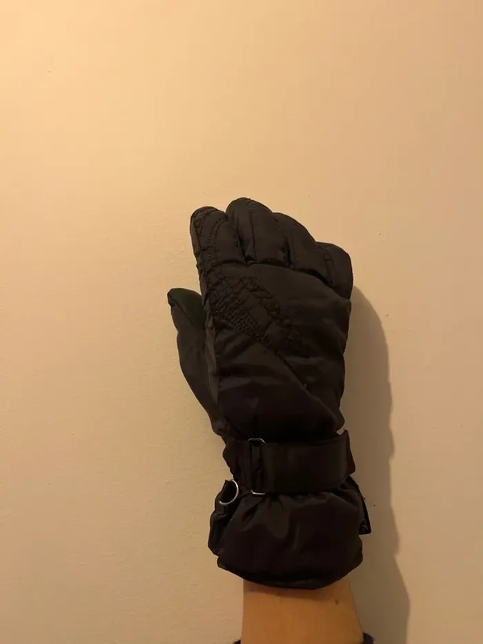 Gants Ski Snow Cuir Noir T7 - photo numéro 9
