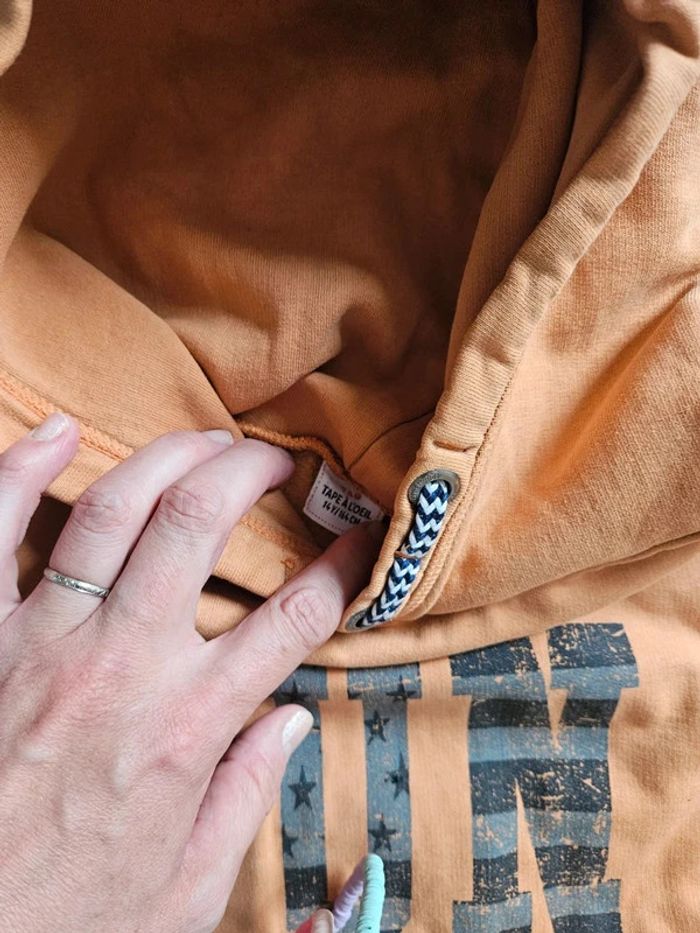 Sweat à capuche tape à l'oeil 14 ans - photo numéro 5