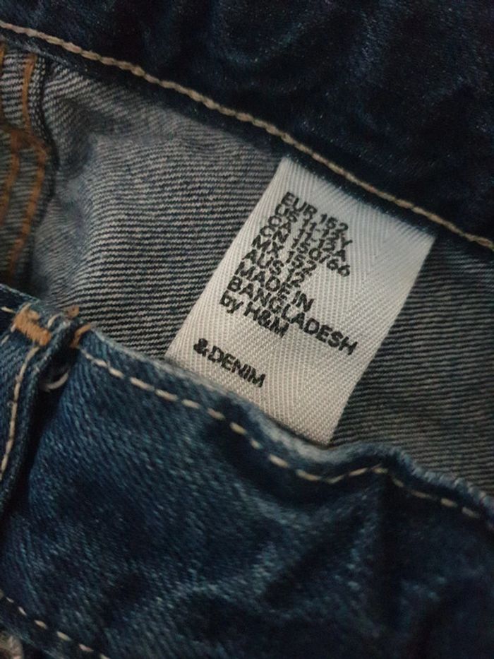 Bermuda garçon en jean marque H&M taille 11 12 ans - photo numéro 3
