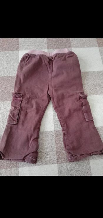Pantalon 2 ans doublé marron