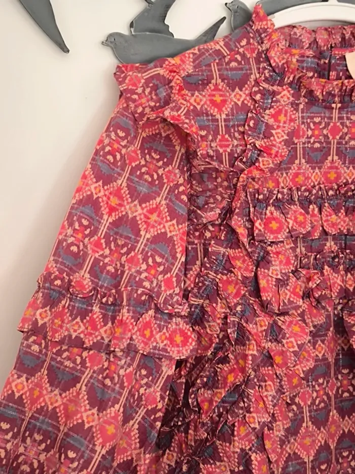 Blouse Sezane a volants imprimé 34 - photo numéro 9