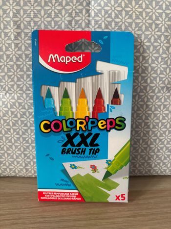 Pack de 5 Feutres Brush Tip XXL "Pointe Pinceau"