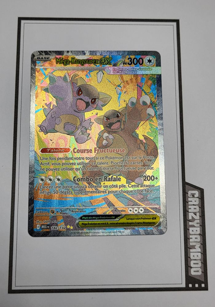 Trio cartes Méga évolution Mega Kangourex ex 104, 164 & 182 NM - photo numéro 2