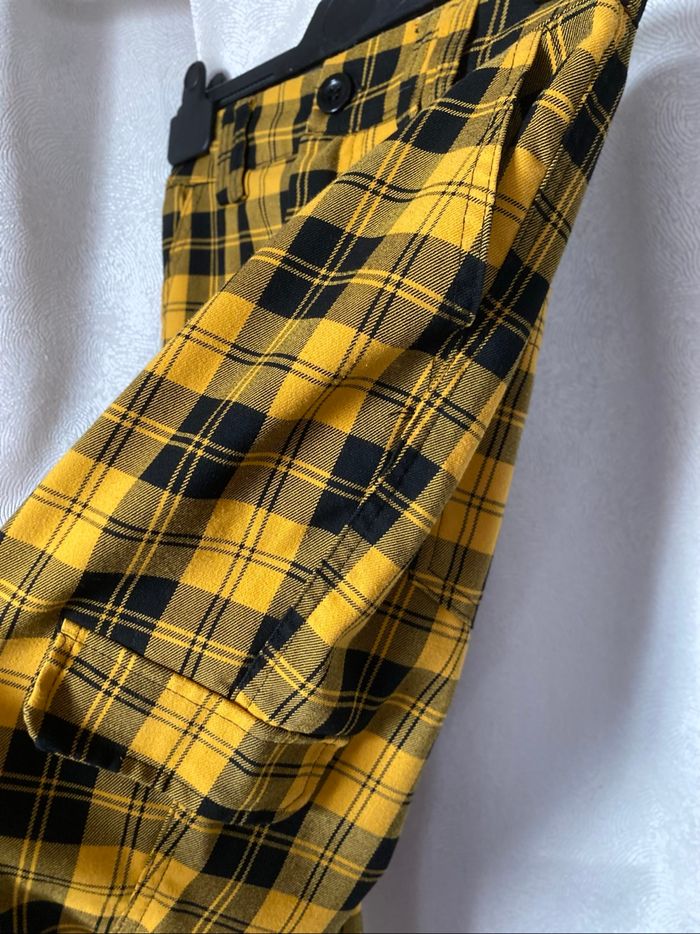 Pantalon écossais tartan ocre jaune 34 Jennyfer don't call me - photo numéro 2