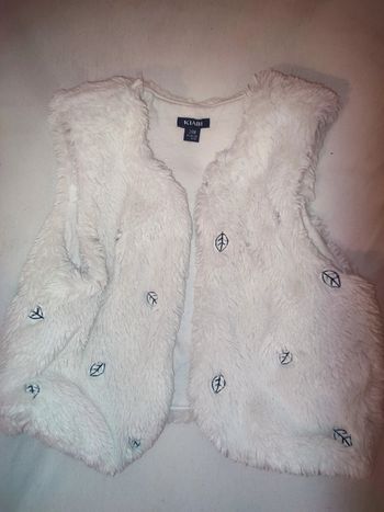Gilet feuilles argentées