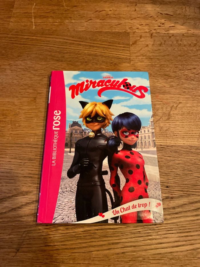 Livre La bibliothèque Rose Miraculous Un chat de trop ! Numéro 2