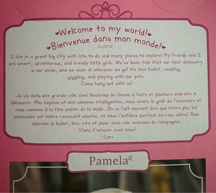 Jouet poupée <pamela > 15,24 cm - neuve - photo numéro 5