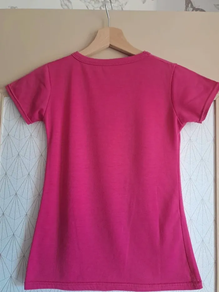 Superbe t-shirt fille rose tbe 14 ans - photo numéro 3