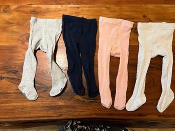 Lot collant fille 3/6mois obaibi