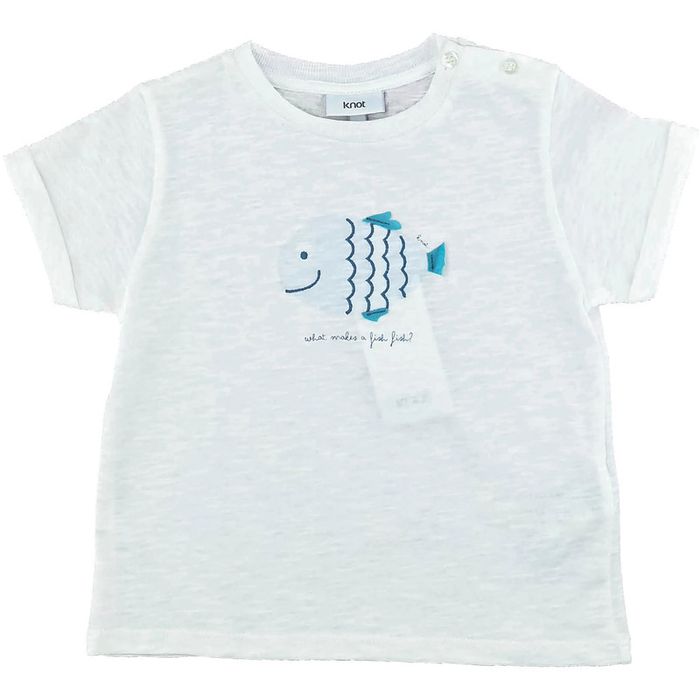 T-Shirt à manches courtes 18 mois en coton Knot