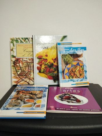 Lot de petits livres de cuisine
