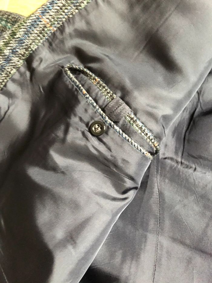 🔷Blazer vintage pure laine vierge Woolmark Check pattern blazer made in France 🇫🇷 - photo numéro 8