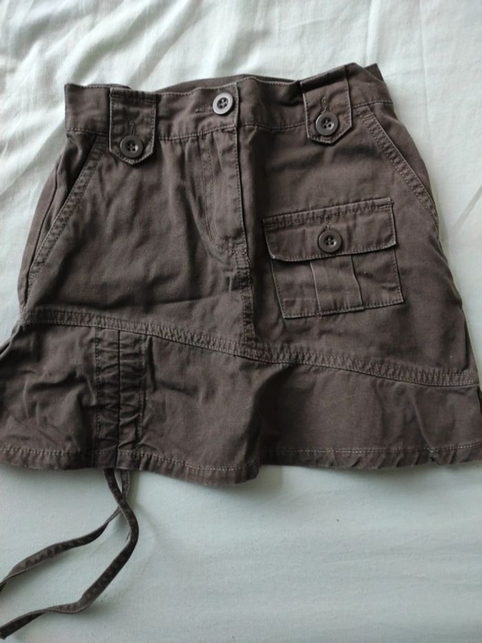 Jupe jean marron T6A
