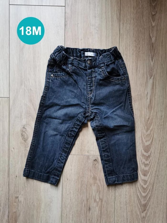 Jean gris noir Kitchoun 18 mois