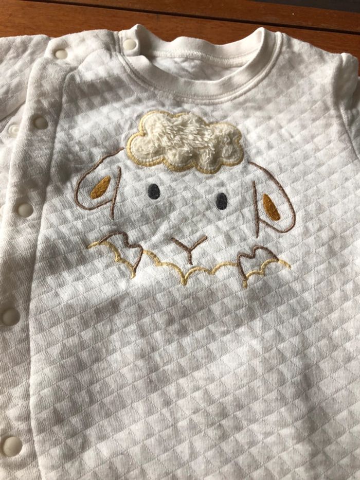 Pyjama chaud Uniqlo Baby 6-12 mois - photo numéro 2